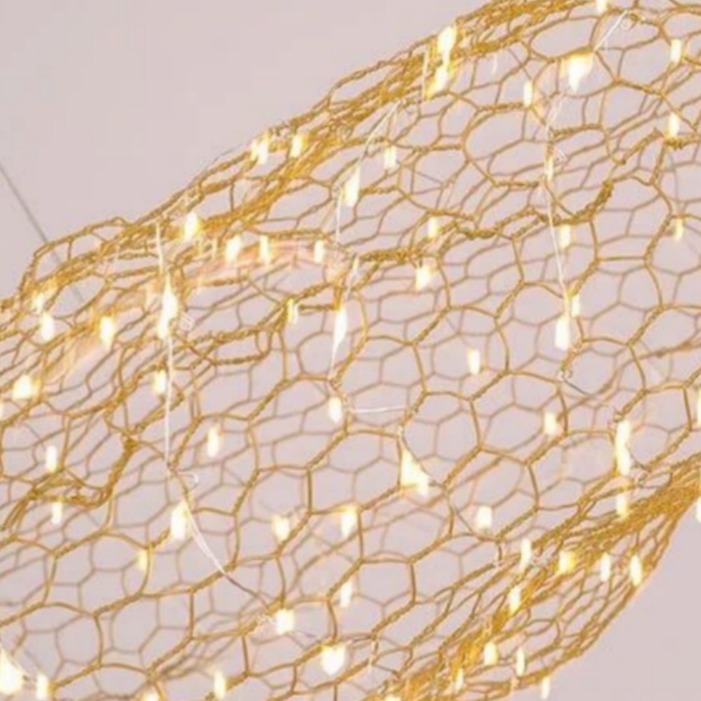 Creative Cloud Chandelier Iron Wire Lampshade