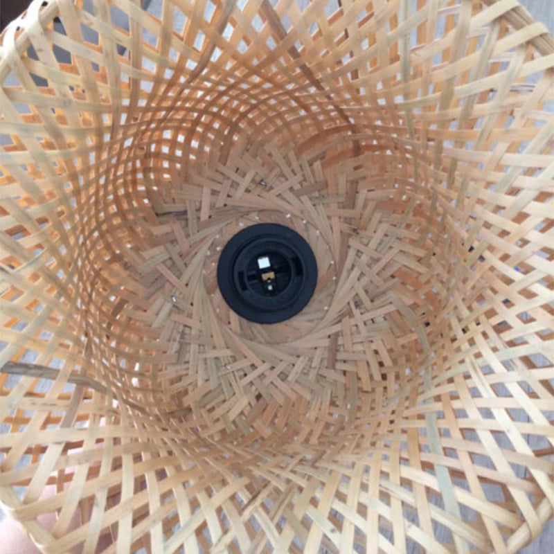 Bamboo Pendant Light Handmade Lamp Shade