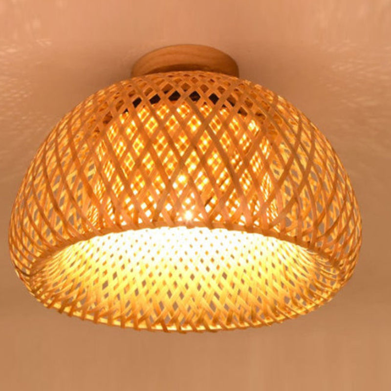 Bamboo Pendant Light Handmade Lamp Shade
