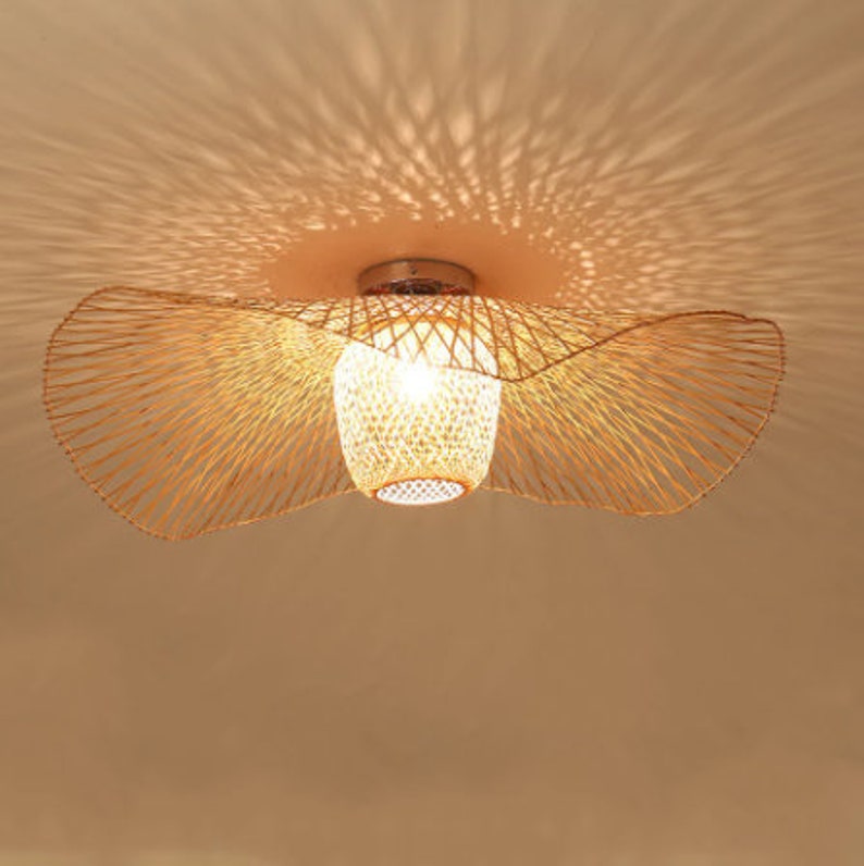 High Quality Wicker Pendant Lamp Bamboo Lampshade