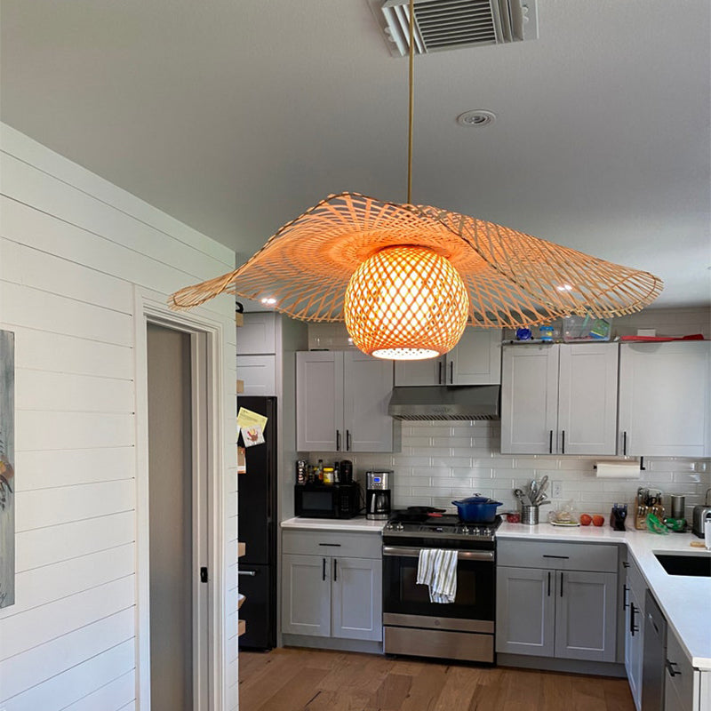 High Quality Wicker Pendant Lamp Bamboo Lampshade
