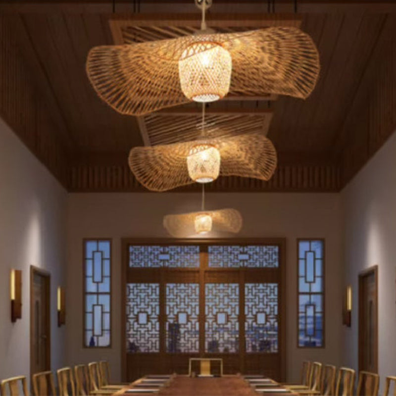 High Quality Wicker Pendant Lamp Bamboo Lampshade