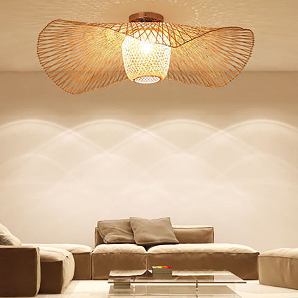 High Quality Wicker Pendant Lamp Bamboo Lampshade