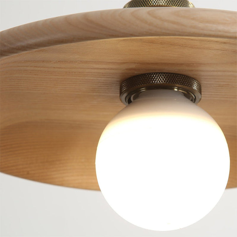 Nordic Wood Pendant Light Retro Lamp Creative Solid Wood chandelier