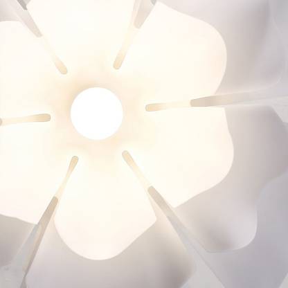 White Plastic Ceiling Light Metal Nordic pendant light Flower Chandelier Lighting