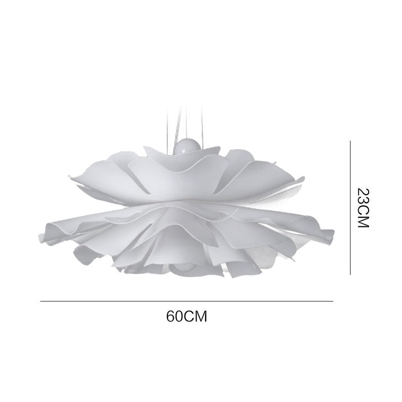 White Plastic Ceiling Light Metal Nordic pendant light Flower Chandelier Lighting