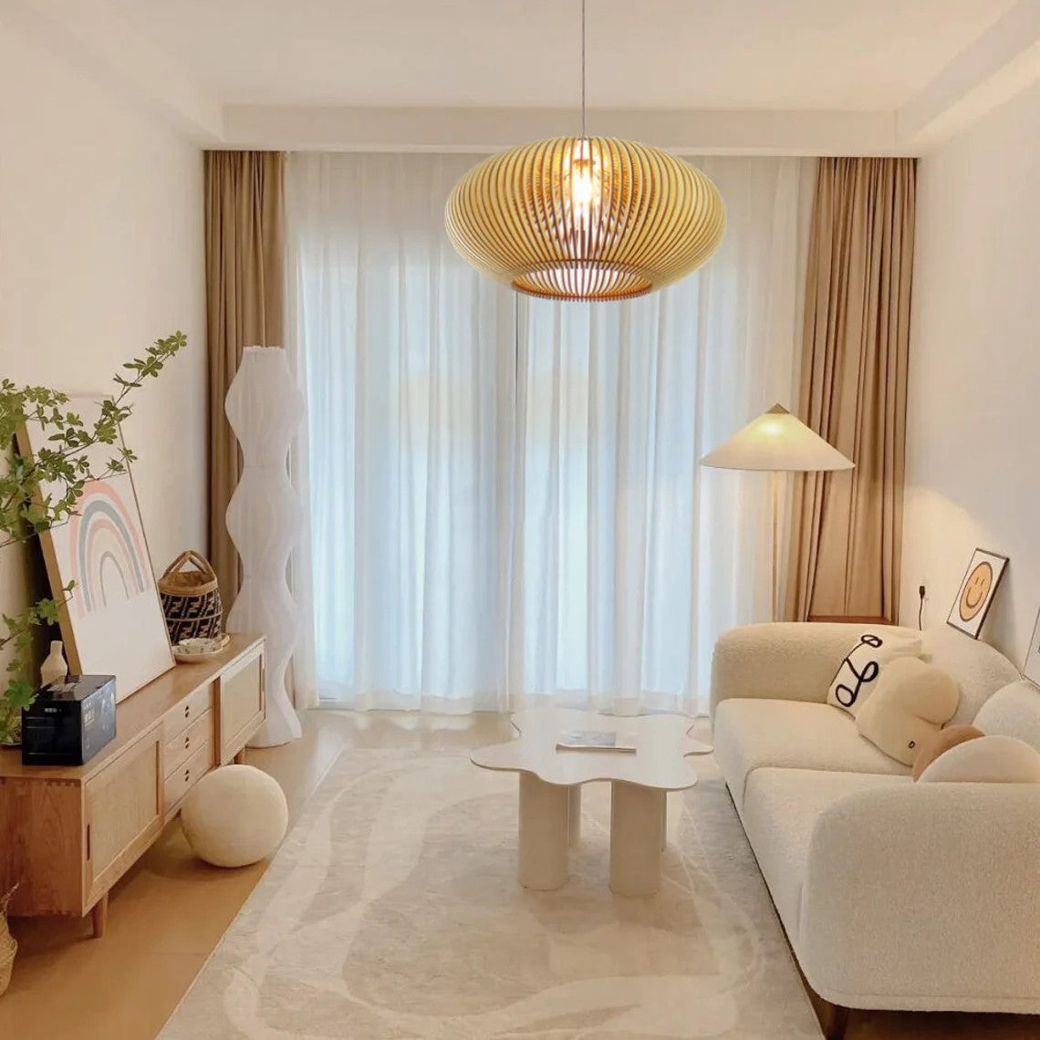 Scandinavian Style Wooden Pendant Lamp