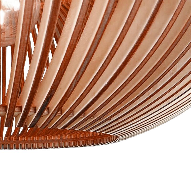 Modern Creative Wooden Pendant Light Living room Lampshade