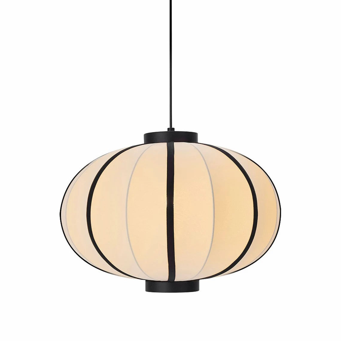 Simplicity Hanging Light with Fabric Lampshade