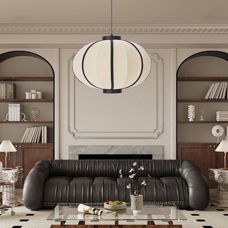 Japanese Style Simple Fabric Restaurant Pendant Light