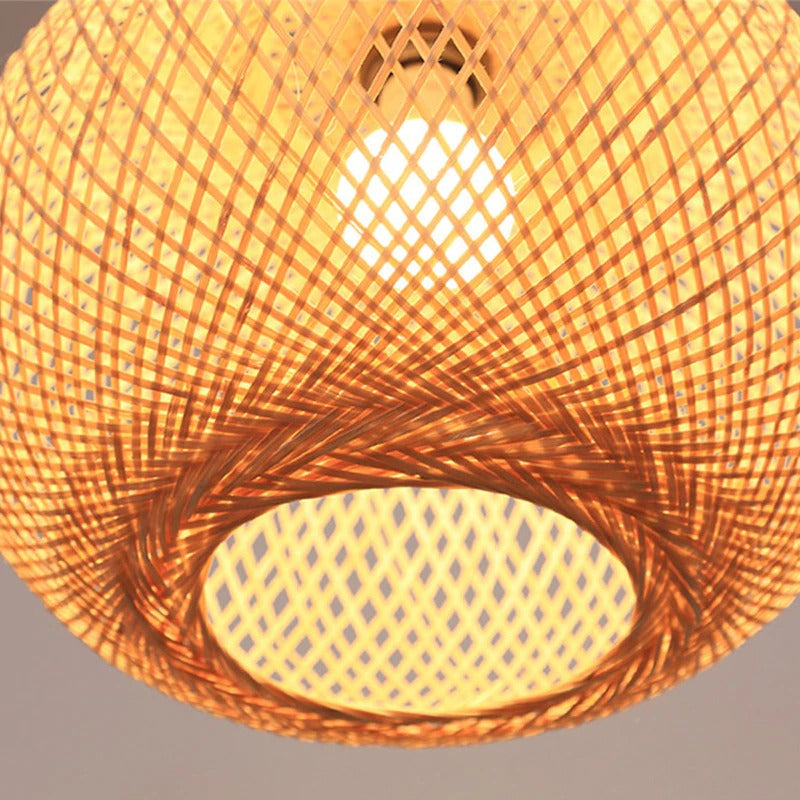 Bamboo Woven Chandeliers Decorative Pendant Lampshades