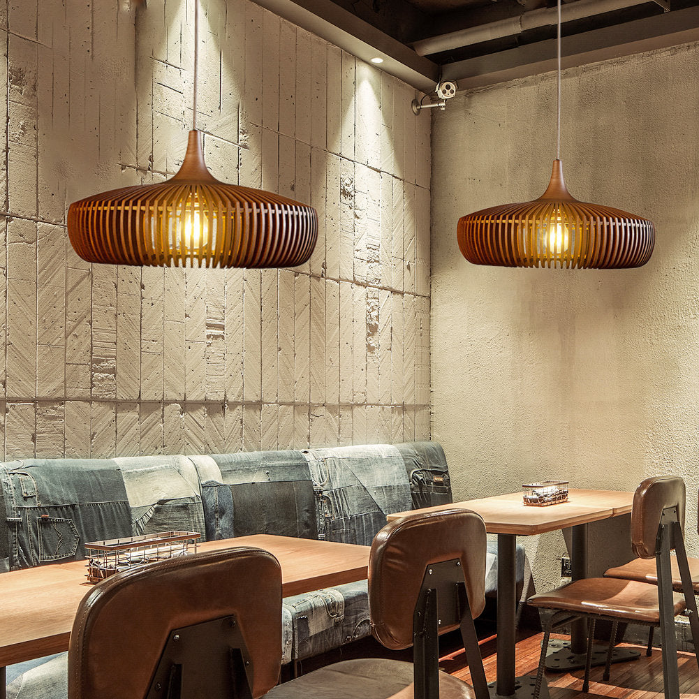 Natural Wood Pendant Lights