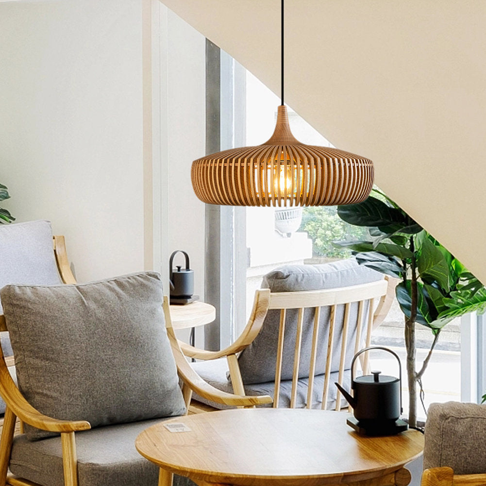 Natural Wood Pendant Lights