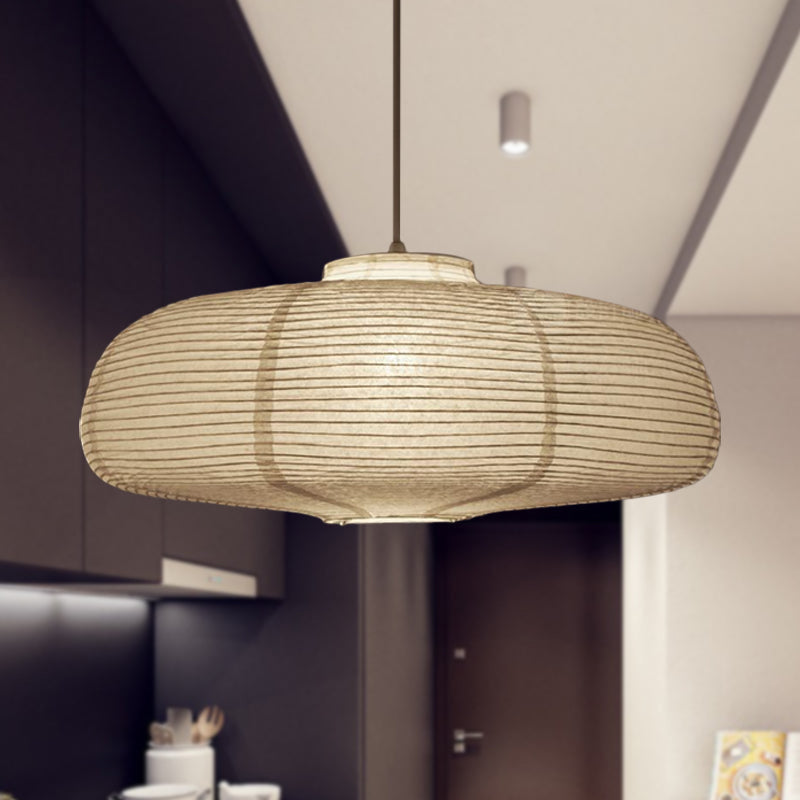 Lantern Traditional Paper Hanging Pendant Lamp