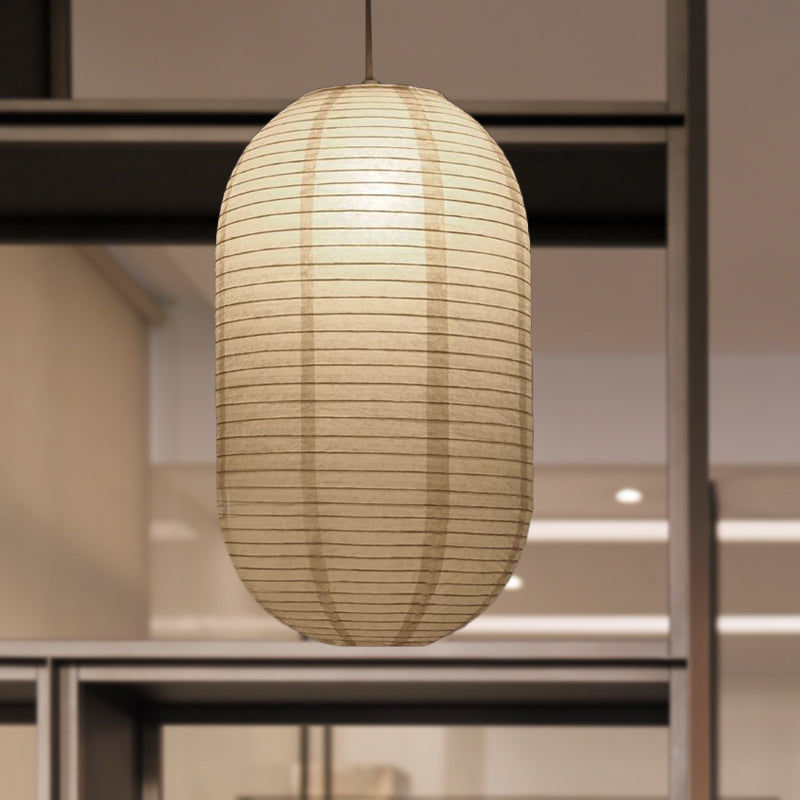 Lantern Traditional Paper Hanging Pendant Lamp