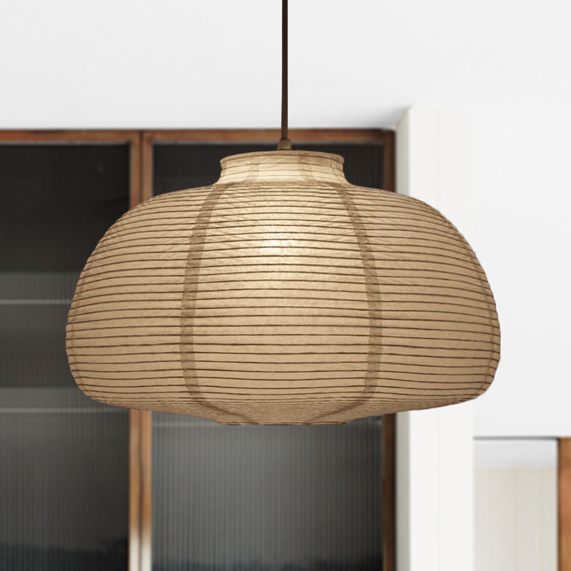 Lantern Traditional Paper Hanging Pendant Lamp
