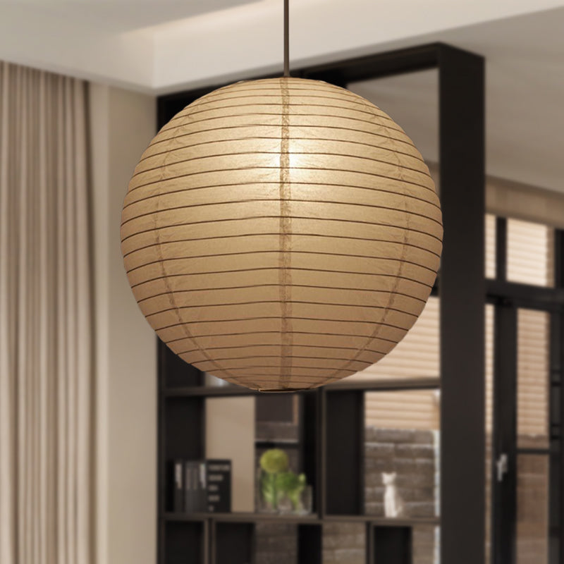 Lantern Traditional Paper Hanging Pendant Lamp