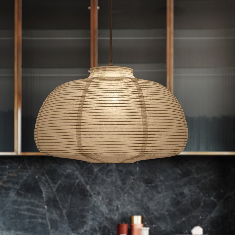 Lantern Traditional Paper Hanging Pendant Lamp