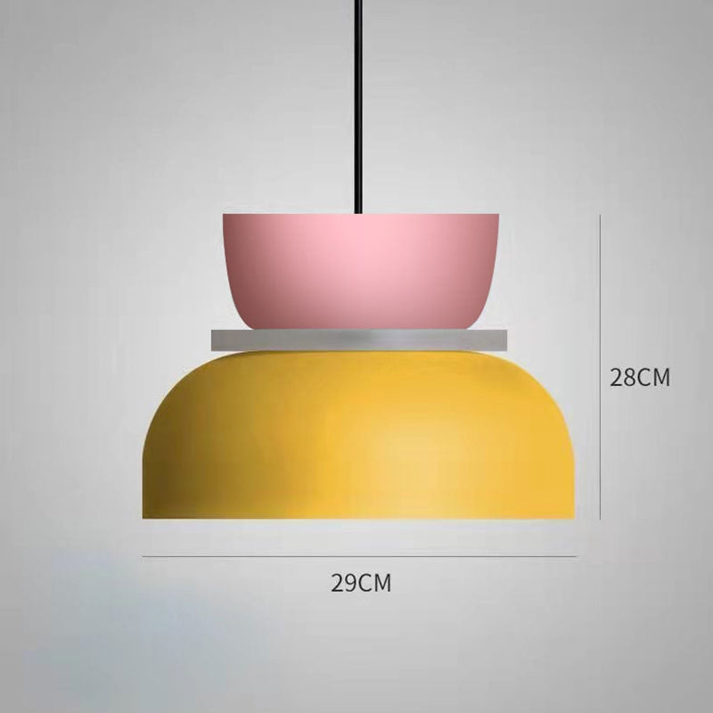 Color Block Pendant Light