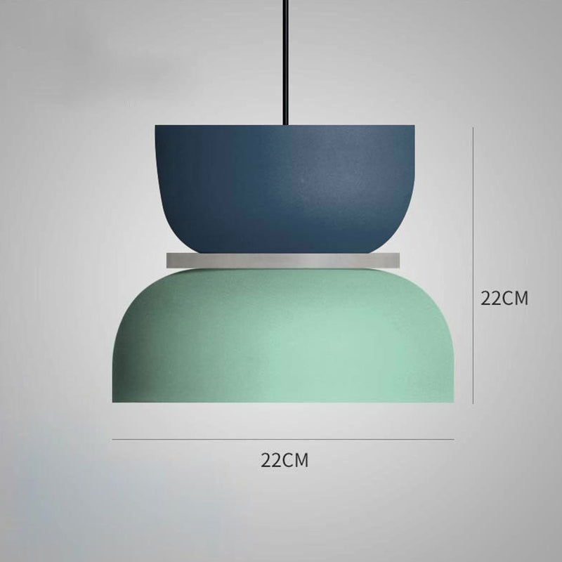 Color Block Pendant Light