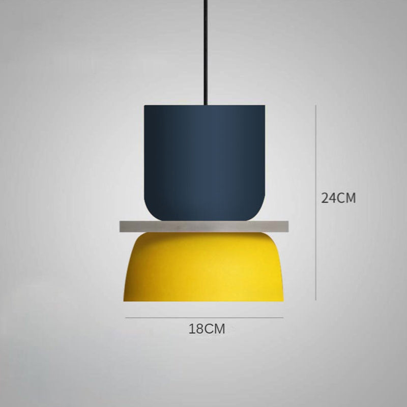Color Block Pendant Light