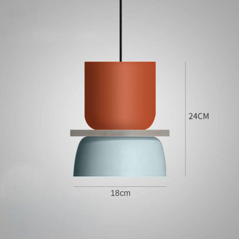 Color Block Pendant Light