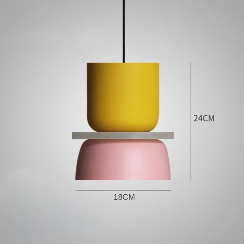 Color Block Pendant Light