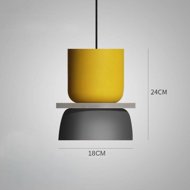 Color Block Pendant Light