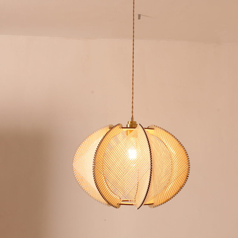 Mid-Century Scandinavian Wood Pendant Lights