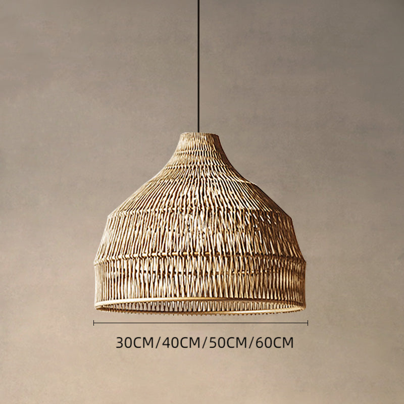 Rattan Pendant Light Woven Lampshade 30CM
