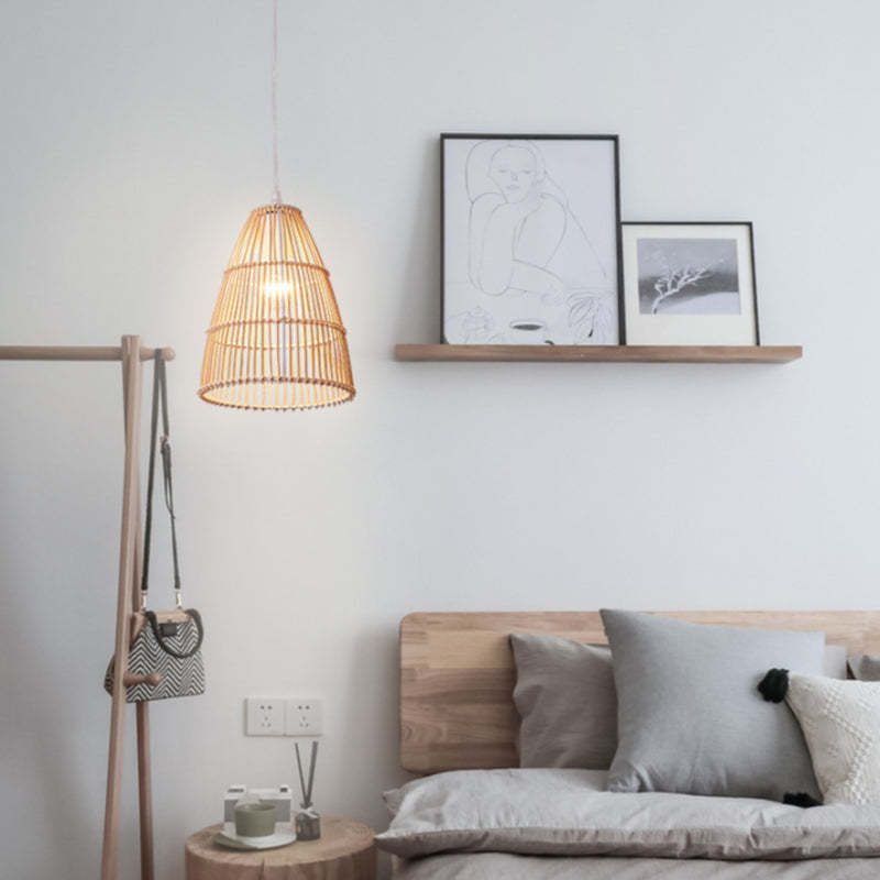 Lamppo Pendant Lampshade Idyllic Rattan Hanging Lighting for Dining ...