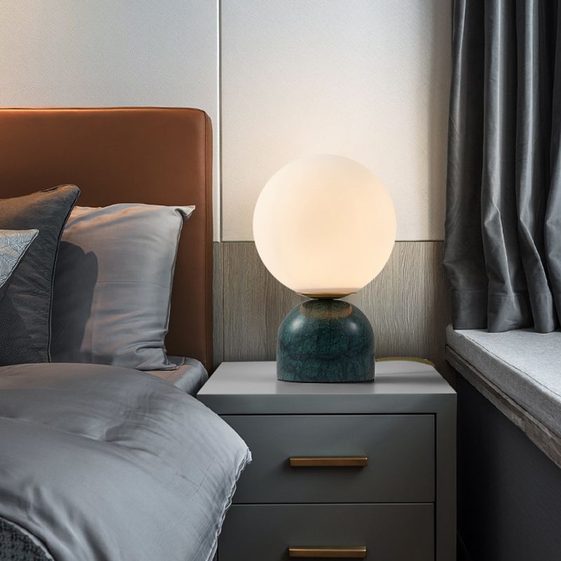 Contemporary Marble Base Table Lamp for Bedroom