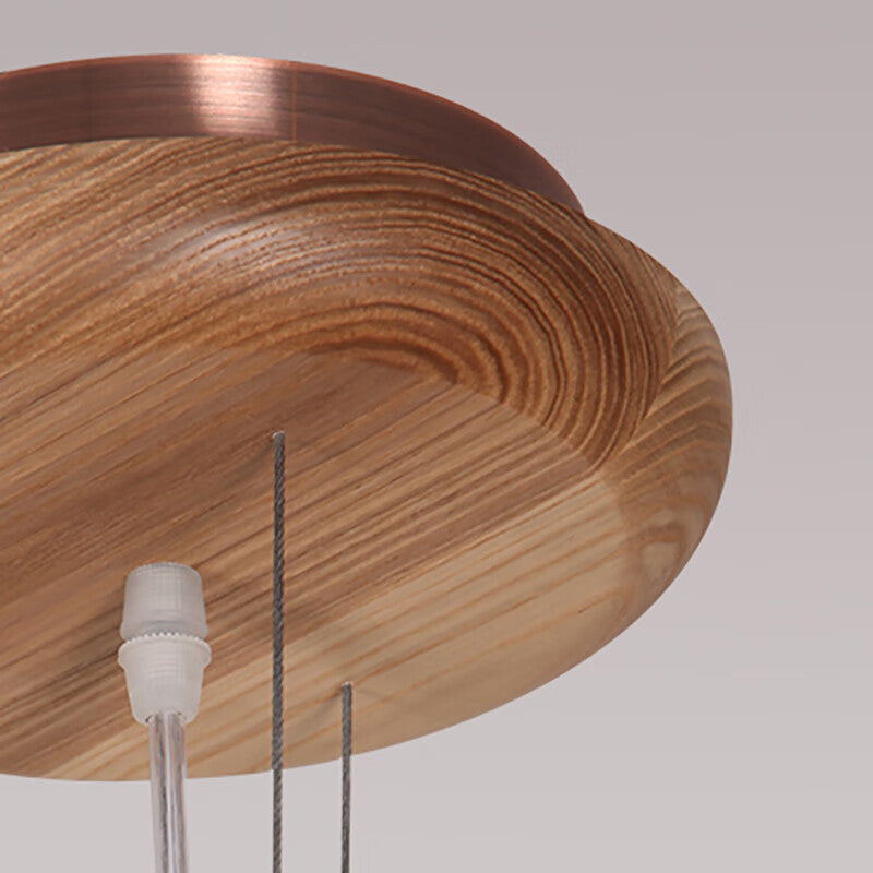 Wood Sputnik Chandelier Contemporary Pendant Light