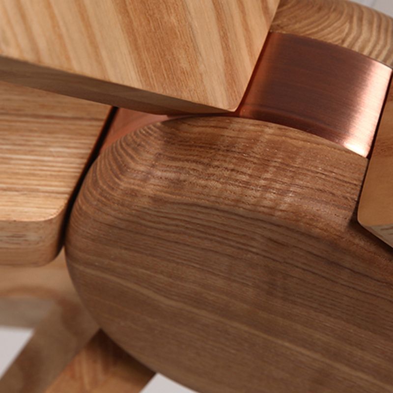 Wood Sputnik Chandelier Contemporary Pendant Light