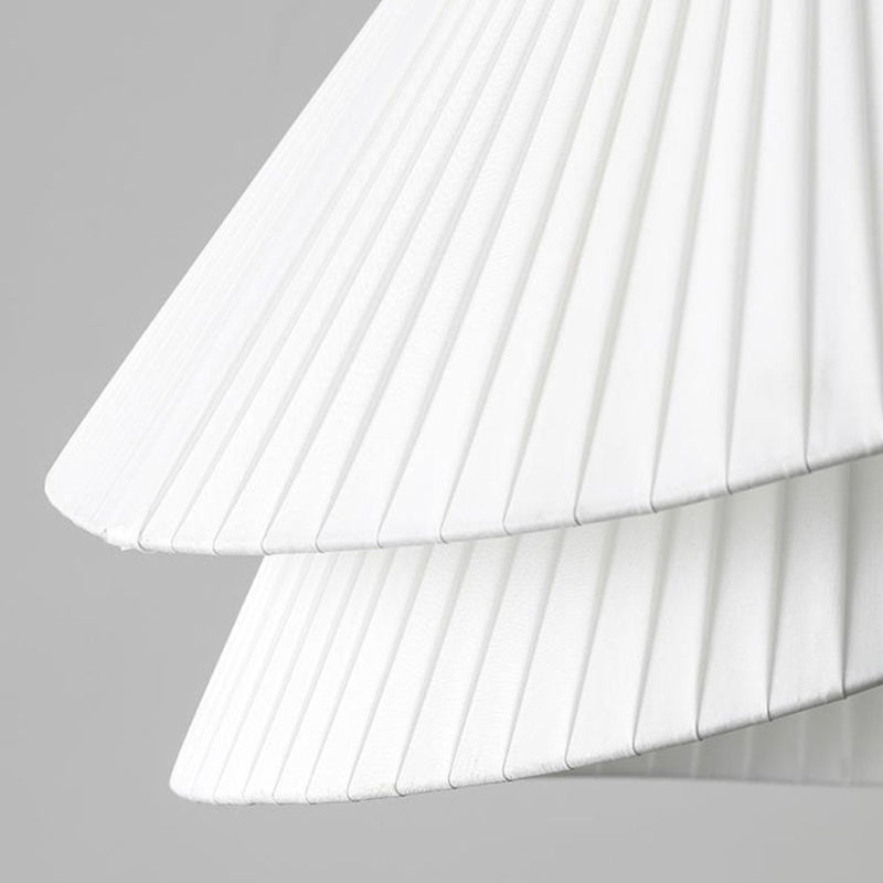 Nordic White Fabric Pleated Pendant Lighting