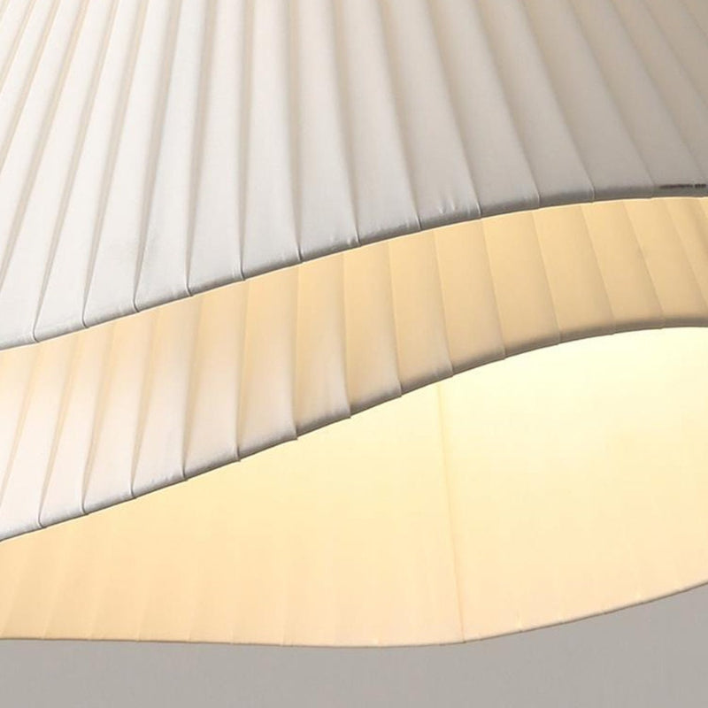 Nordic White Fabric Pleated Pendant Lighting