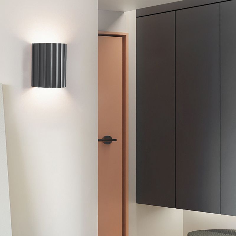 Modern Green Half-Cricle Resin Wall Sconce