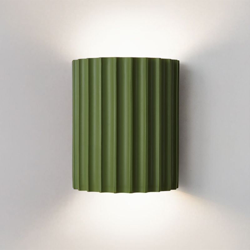 Modern Green Half-Cricle Resin Wall Sconce