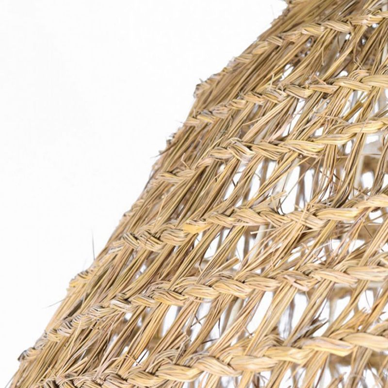 Modern Style Cone Shape Pendant Lighting Rattan