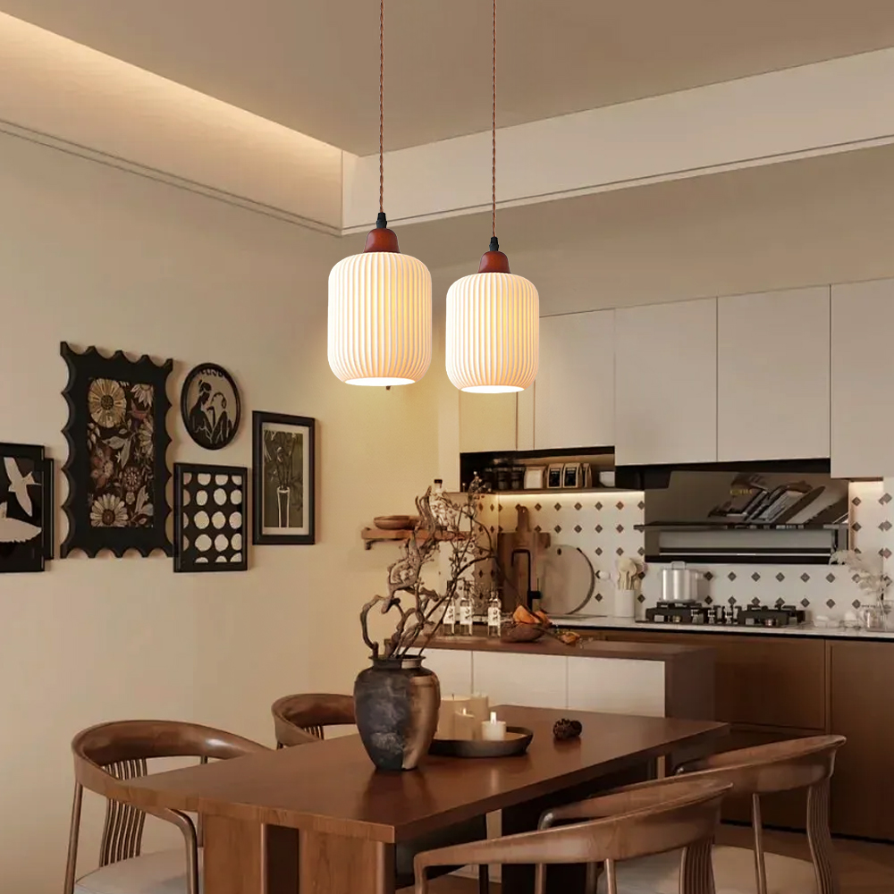 Nordic Vintage Ceramic Pendant Lights