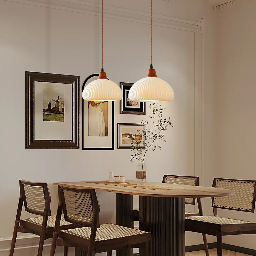Nordic Vintage Ceramic Pendant Lights