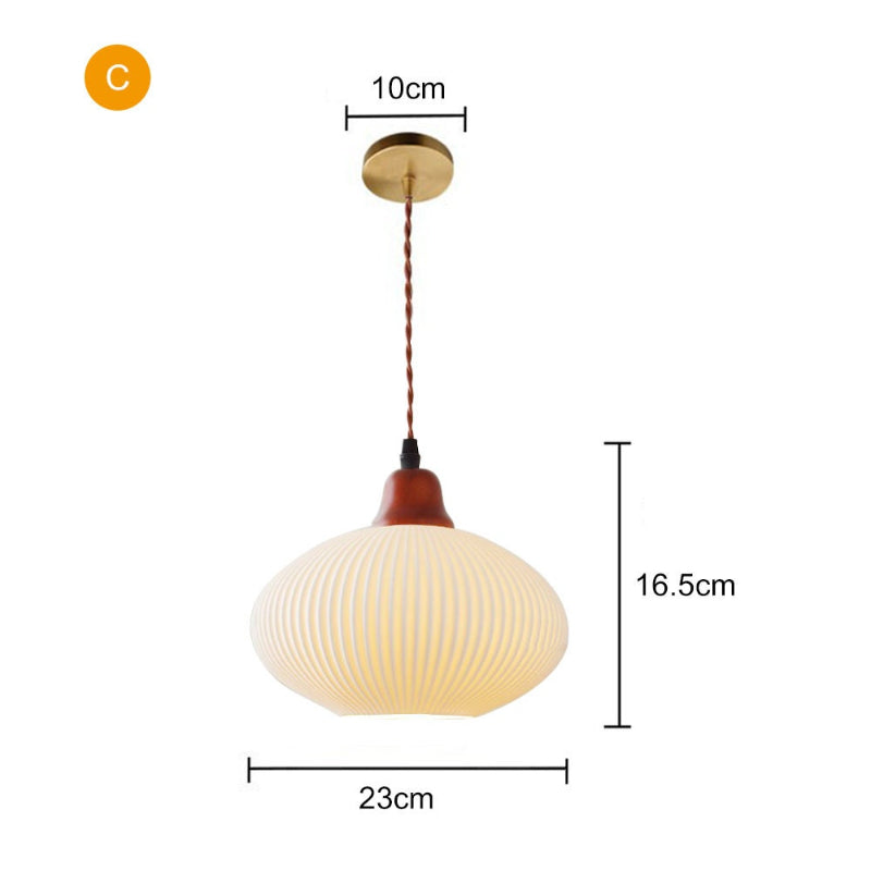 Nordic Vintage Ceramic Pendant Lights
