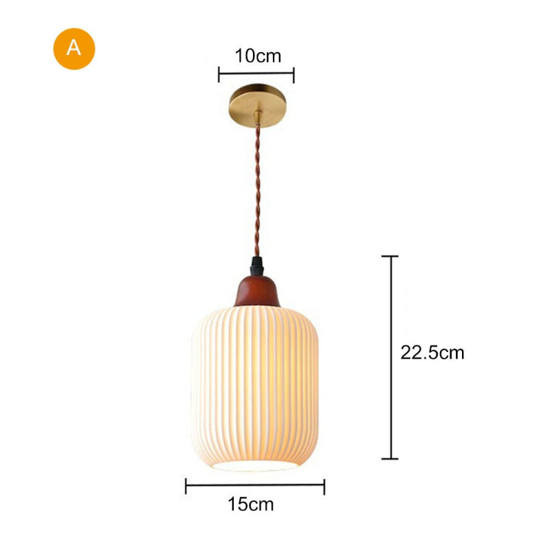 Nordic Vintage Ceramic Pendant Lights
