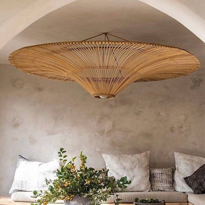 Large Modern Rattan Pendant Light Ceiling Lampshade 100CM