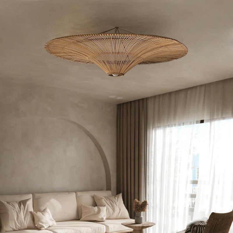 Large Modern Rattan Pendant Light Ceiling Lampshade 80CM