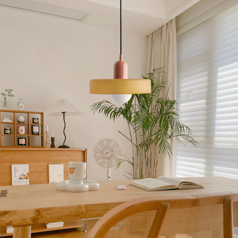 Modern Colorful Glass Shade Pendant Light