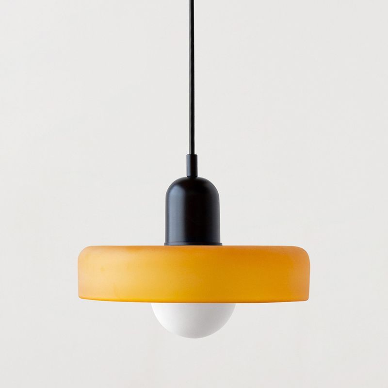 Modern Colorful Glass Shade Pendant Light