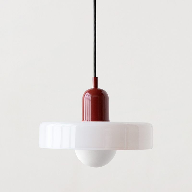 Modern Colorful Glass Shade Pendant Light