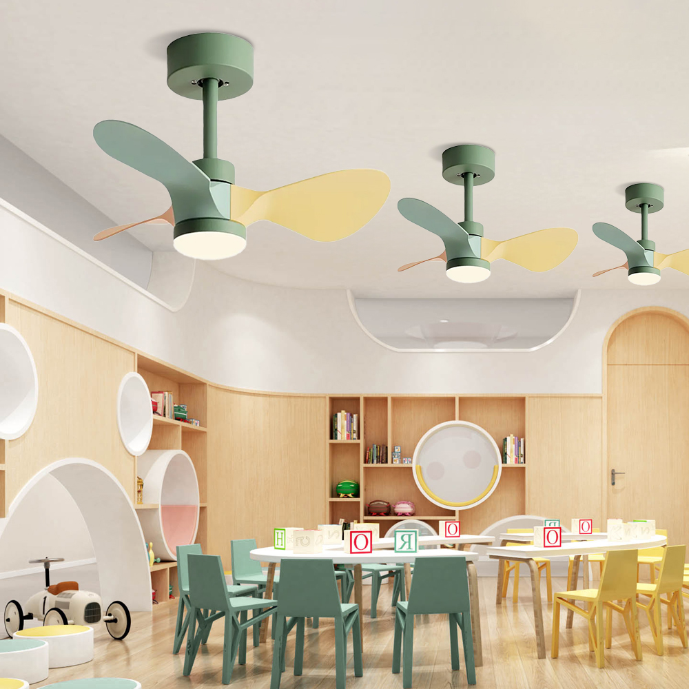 Metal Ceiling Fan Kid Style Single-Light 24''