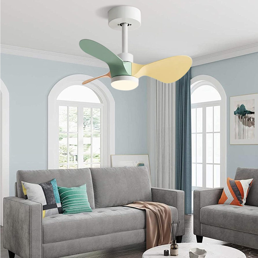 Metal Ceiling Fan Kid Style Single-Light 24''